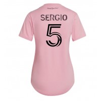 Inter Miami Sergio Busquets #5 Domáci Ženy futbalový dres 2023-24 Krátky Rukáv